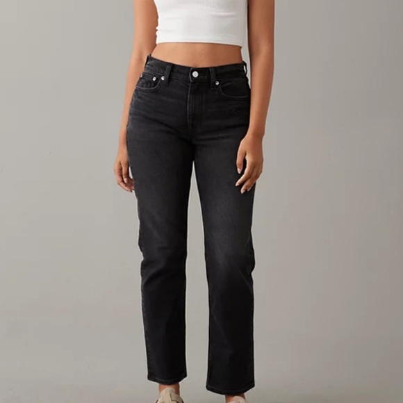 American Eagle Outfitters Denim - AE 8L Stretch Super High-Waisted Ankle Straight Jean